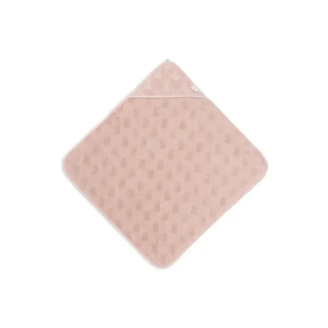 Badcape badstof 75x75cm Miffy Wild rose