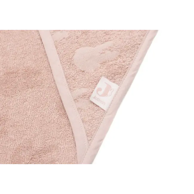 Badcape badstof 75x75cm Miffy Wild rose