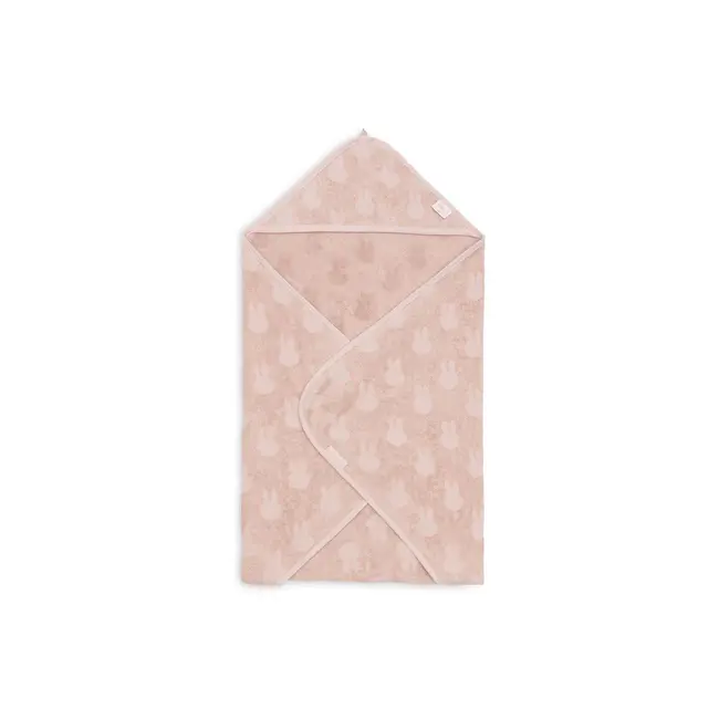 Badcape badstof 75x75cm Miffy Wild rose