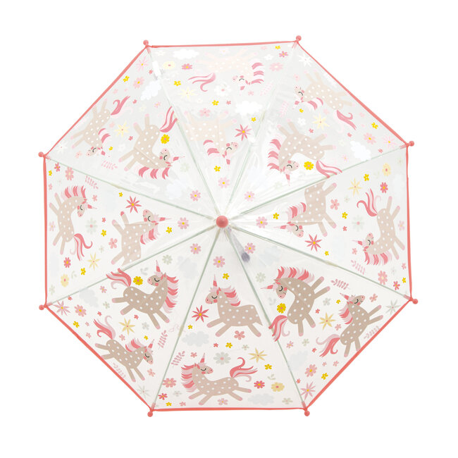 PARAPLU TRANSPARANT UNICORN/EENHOORN