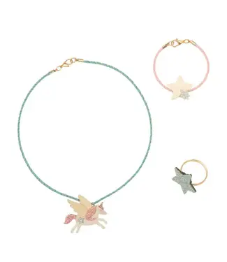 Mimi & Lula Vliegende eenhoorn sieraden set