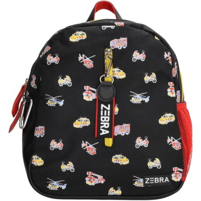 Rugtas Zwart met Voertuigen -