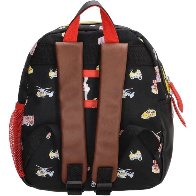 Rugtas Zwart met Voertuigen -