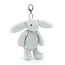 Bashful Silver Bunny Bag Charm