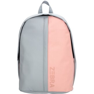 Zebra  Trends Zebra Rugtas Mischa -  Grijs  roze - met Laptop/Ipad vak -