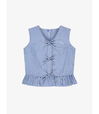 Nik&Nik Aava Top 7108 Azure Blue/ off White