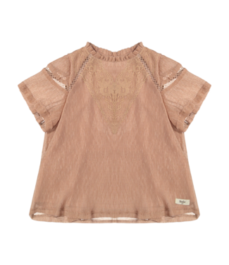 Baje Studio 1I002SS25BA Lou Rose amber Blouse shortsleeve