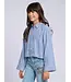 Naomi Blouse 6052 Violet/Off White