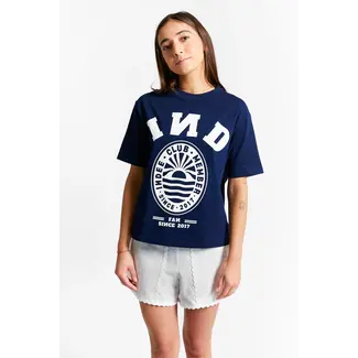 Indee T- Shirt Sienna - Short Sleeve College  T Shirt - Navy -