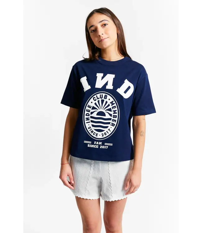 T- Shirt Sienna - Short Sleeve College  T Shirt - Navy -
