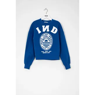 Indee Sweatshirt Solene - College Sweater - Mykonos Blue -