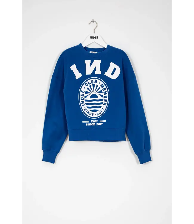 Sweatshirt Solene - College Sweater - Mykonos Blue -