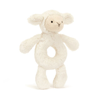 Jellycat Bashful Lamb Ring Rattle -