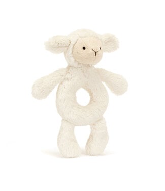 Jellycat Bashful Lamb Ring Rattle -