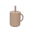 Jollein Drinkbeker met rietje siliconen Pale Pink