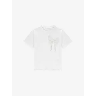 Nik&Nik Bow T-Shirt 2000 Off White