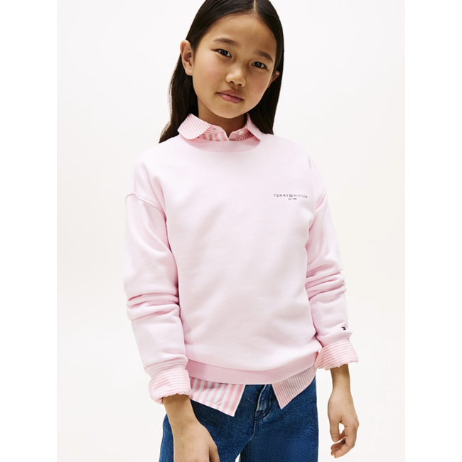 MINI CORP C-NECK SWE, TOG Light Pink