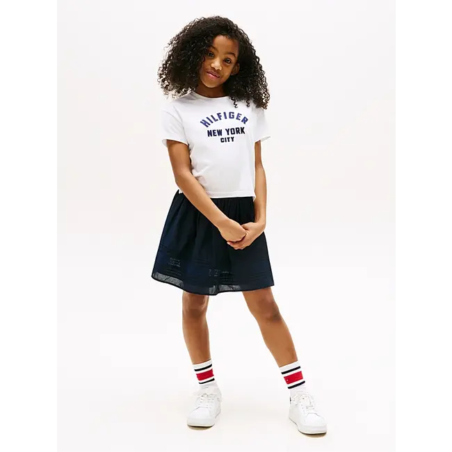 SATIN APPLIQUE HILFI, YBR White