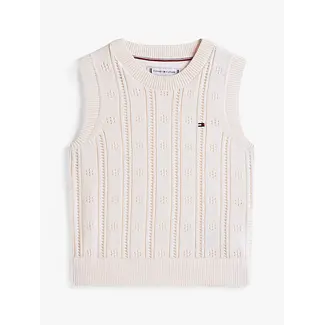 Tommy Hilfiger POINTELLE VEST SLVLS, Z00 Ivory Petal