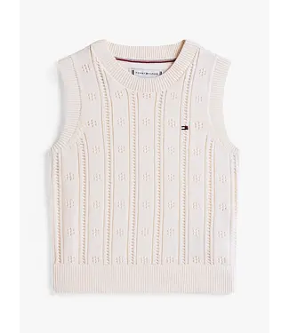 Tommy Hilfiger POINTELLE VEST SLVLS, Z00 Ivory Petal