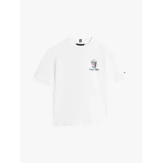 Tommy Hilfiger PHOTO PRINT SLUB T-S, YBR White