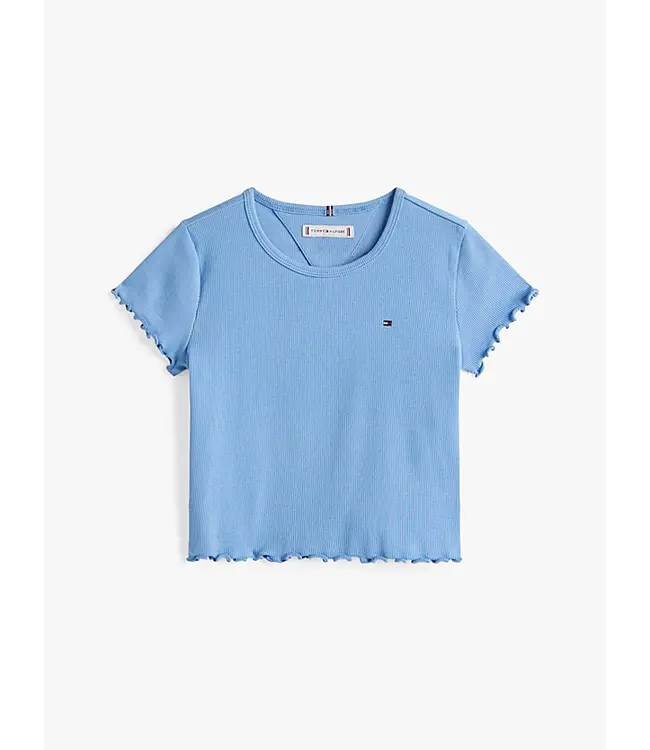 ESSENTIAL RIB TOP SS, C14 Cloudy Blue