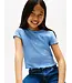 ESSENTIAL RIB TOP SS, C14 Cloudy Blue
