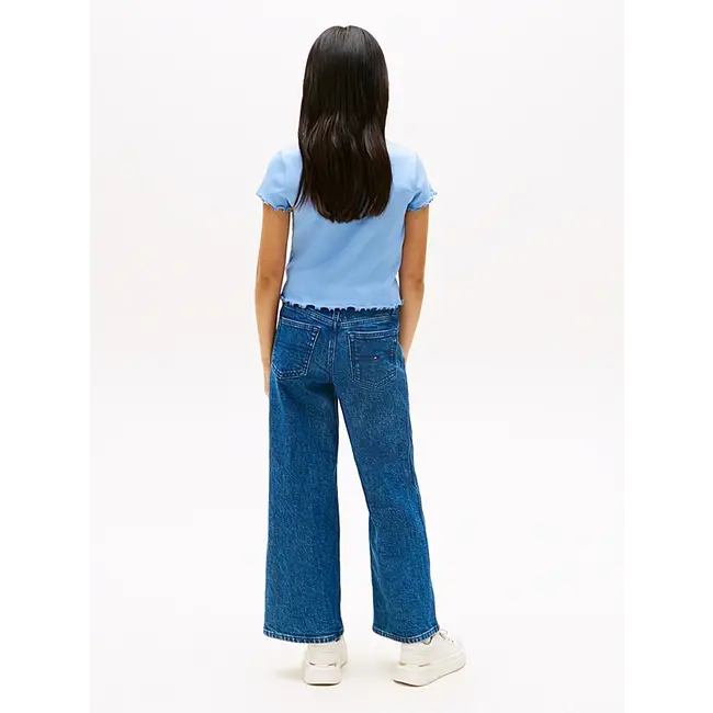 ESSENTIAL RIB TOP SS, C14 Cloudy Blue