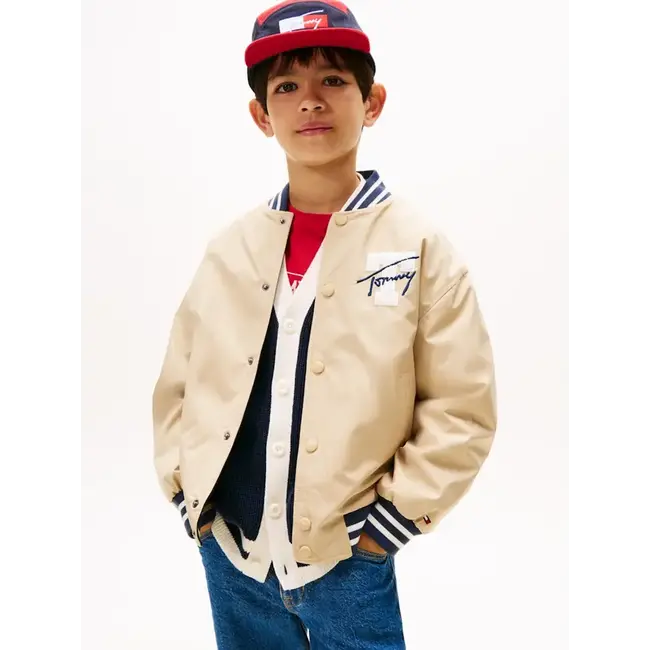 REVERSIBLE BOMBER JA, AB9 Gentle Gold/Dark Night Navy