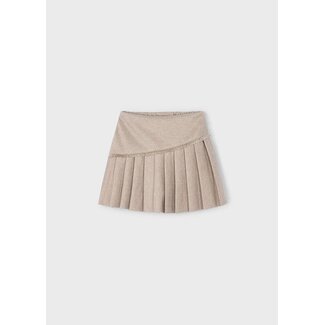 Mayoral Pleated knit skort            10 Col. Mole