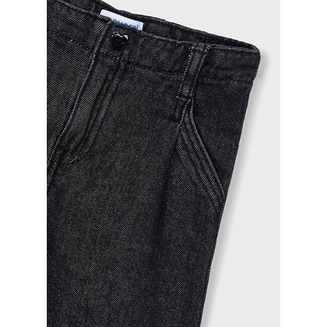 Wide leg denim pants          84 Black