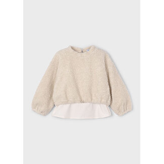 Mayoral Lamb wool combined pullover   16 Almond