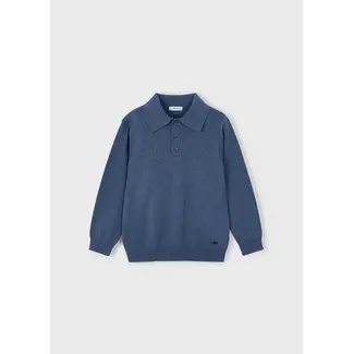 Mayoral L/s knit polo                 25 H. Steel