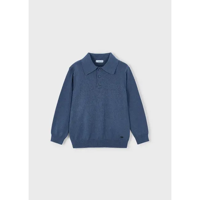 L/s knit polo                 25 H. Steel