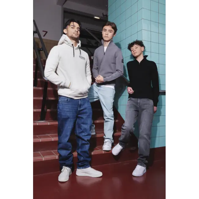 Hoodie RLXoriginal Backprint  Grey 1225 Fresh Grey Melange