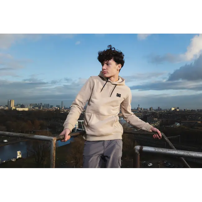 Hoodie Rellix Badge  Brown 2512 Weathered Teak