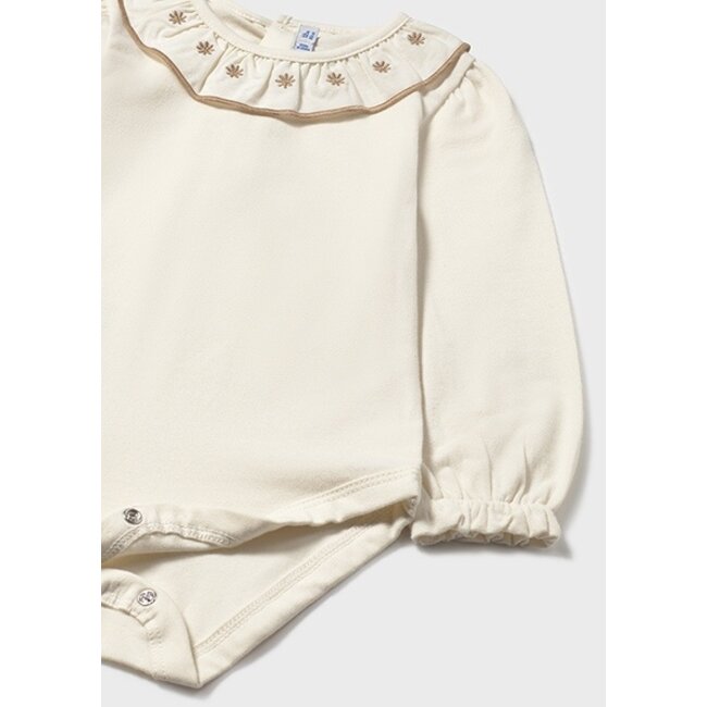 Body with embroidered collar  18 Macchiato
