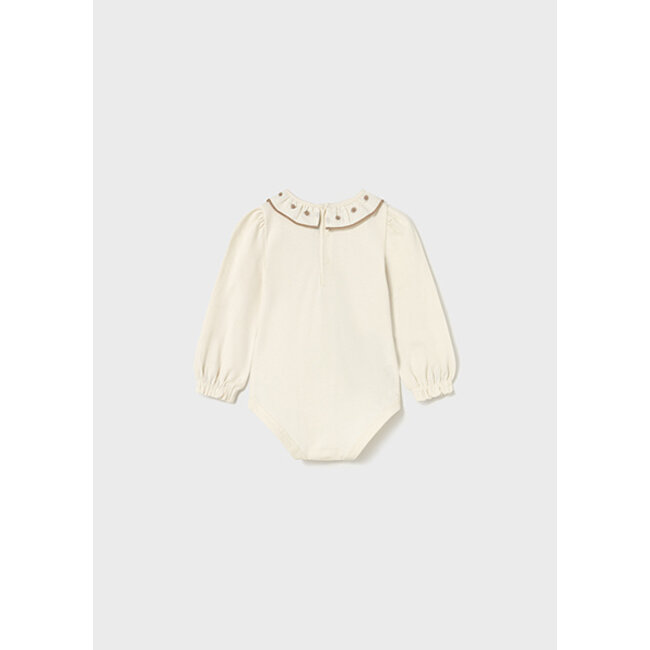 Body with embroidered collar  18 Macchiato