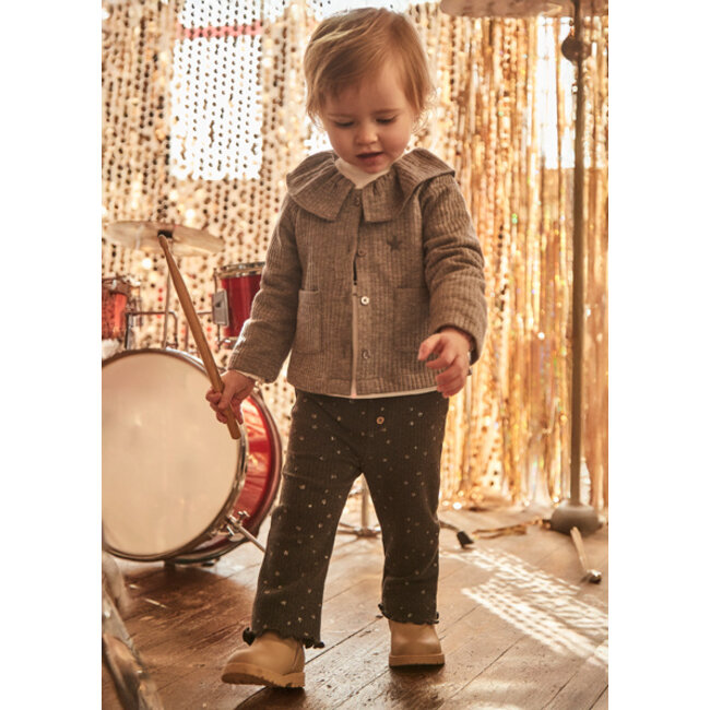 Ribbed flare legging          84 H. Lead