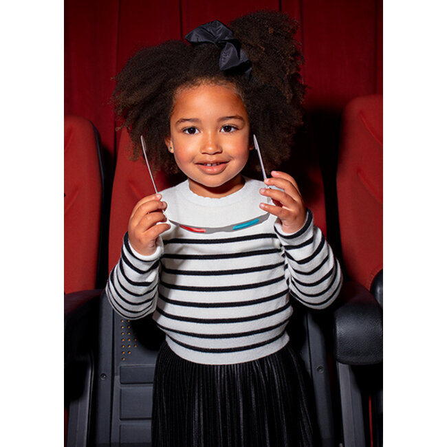 Knit striped top              18 Macchiato