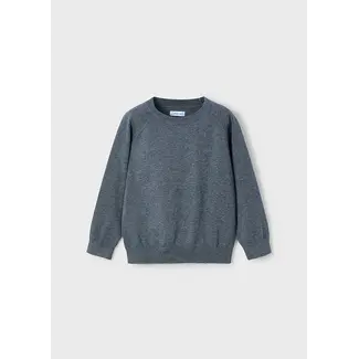 Mayoral Basic cotton jumper w/round   11 H. Steel
