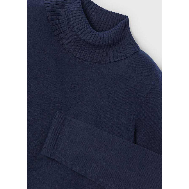 Basic knitting turtleneck     30 Navy
