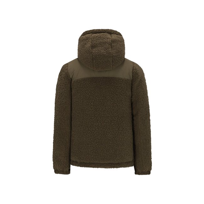 Albon Flo boys reversible hooded jacket 355 Army