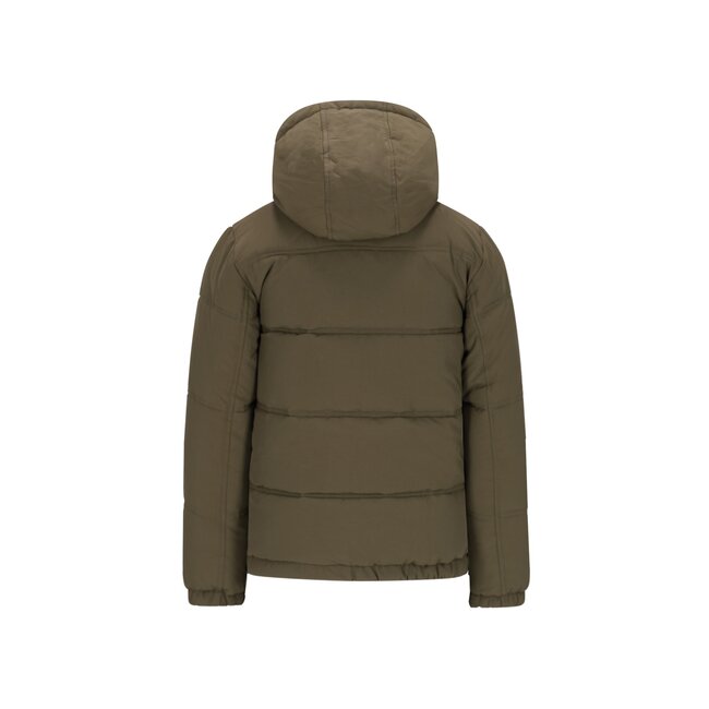 Albon Flo boys reversible hooded jacket 355 Army