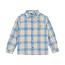 Shirt Check Print Blue 7992 Dusty Kobalt