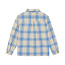 Shirt Check Print Blue 7992 Dusty Kobalt
