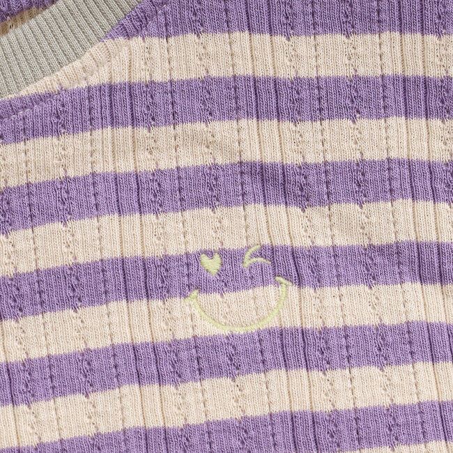 T-shirt Longsleeve Stripe Purple 6817 Daybreak