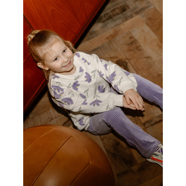 Flared Velvet Pants Purple 6817 Daybreak