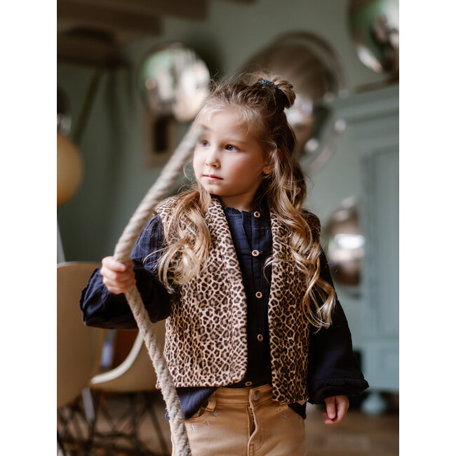 Padded Animal Gilet Sand 2227 Latte Sand