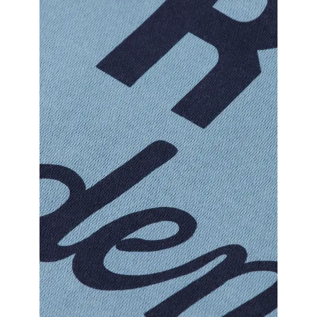 Loose-fit placed artwork sweatshirt 410 Navy Faded Denim